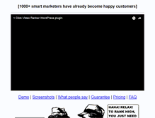 Tablet Screenshot of 1clickvideoranker.com